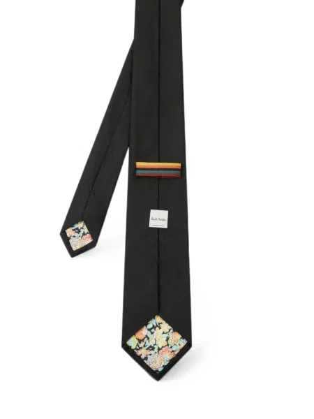 Cravată Paul Smith de mătase negru