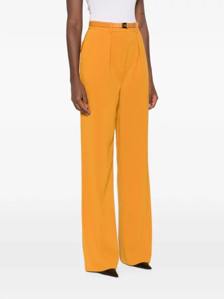 Cu centură pantaloni Elisabetta Franchi galben