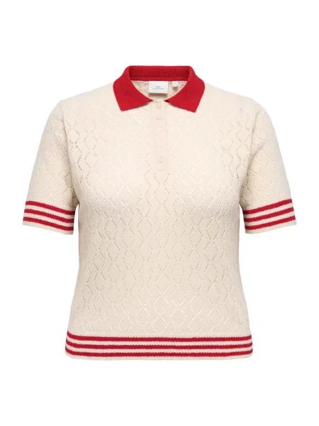 ONLY Carmakoma Pulover CARSUNNY / roşu închis bej