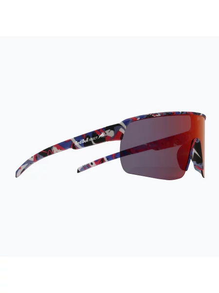 Слънчеви очила Red Bull SPECT Dakota matt blue-burgundy pattern/smoke red-purple mirror червено