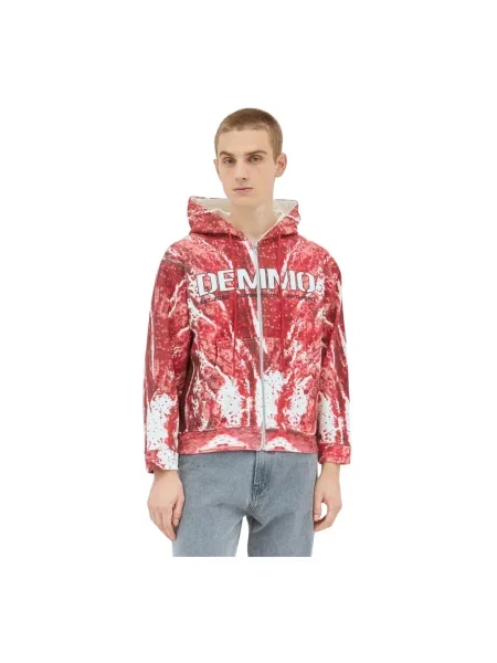 Bluza z kapturem Demmo z kapturem czerwona
