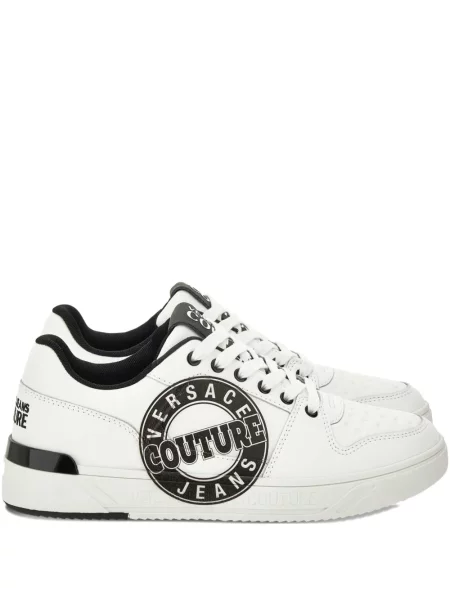 Sneakerși Versace Jeans Couture cu imagine alb