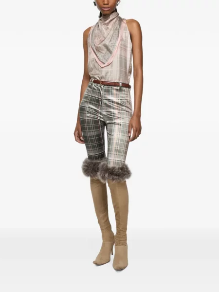 Bluză Acne Studios de mătase gri