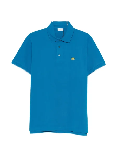 Polo Etro cu broderie albastru