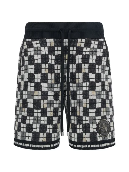 Pantaloni scurți Amiri în carouri scurte negru