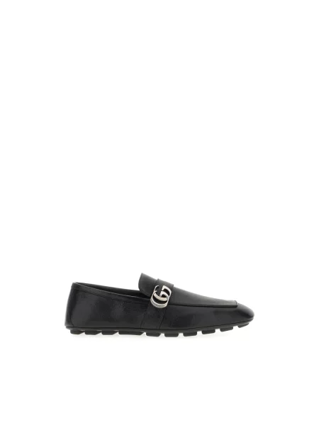 Półbuty Gucci skórzane czarne