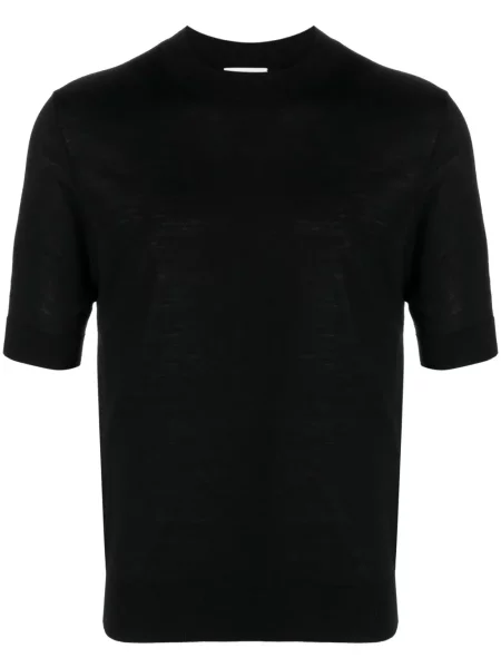 Tricou Ballantyne de lână negru