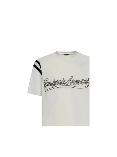 Koszulka Emporio Armani z logo biała