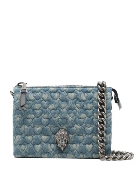 Чанта Kurt Geiger London със сърца синьо