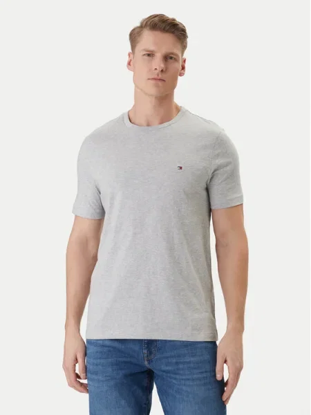 TOMMY HILFIGER Tricou ESS SEASONAL albastru închis roșu / alb gri