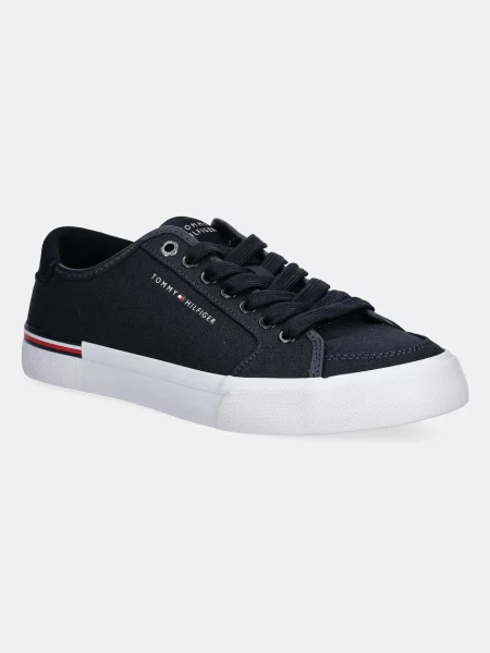 Маратонки Tommy Hilfiger CORE CORPORATE VULC CANVAS тъмносиньо