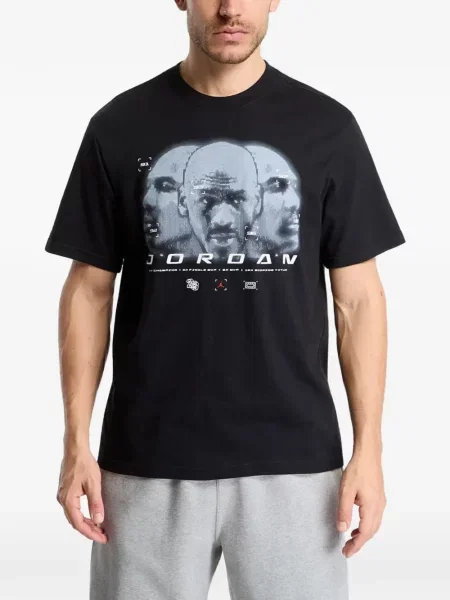 Αθλητικό μπλουζάκι Jordan μαύρο