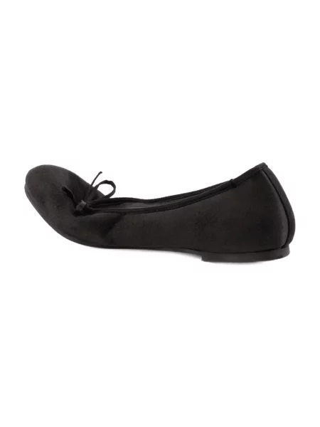 Satynowe balerinki Balenciaga czarne