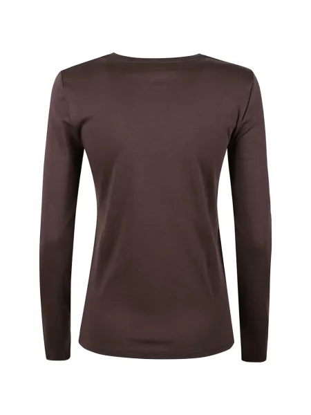 Lung tricou Majestic Filatures maro