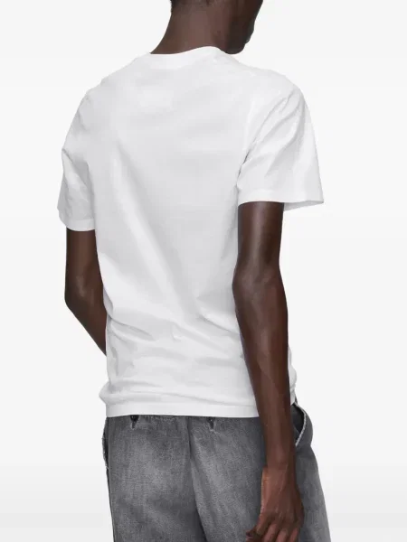 Tricou Maison Margiela scurt alb