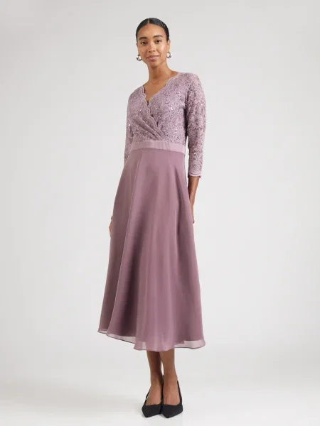 SWING Rochie de seară mov liliachiu roz