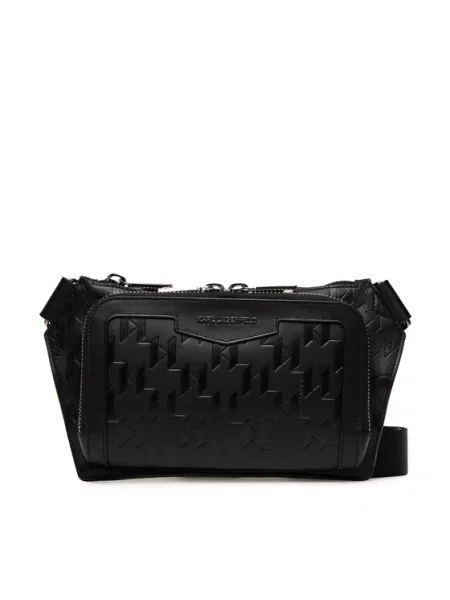 Karl Lagerfeld saszetka skórzana K/LOOM czarny