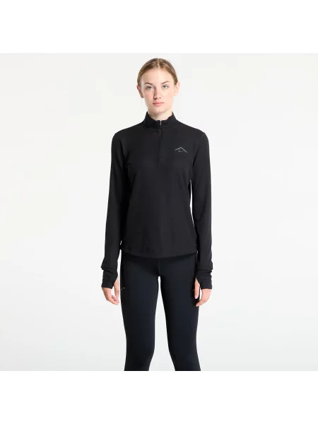 Tricou Nike Trail Dri-FIT Running Mid-Layer Top Black/ Black L negru
