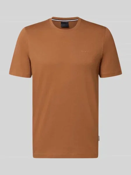 T-shirt z detalem z logo Bugatti