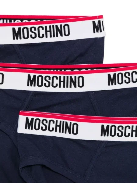 Комплект бикини Moschino с автограф синьо