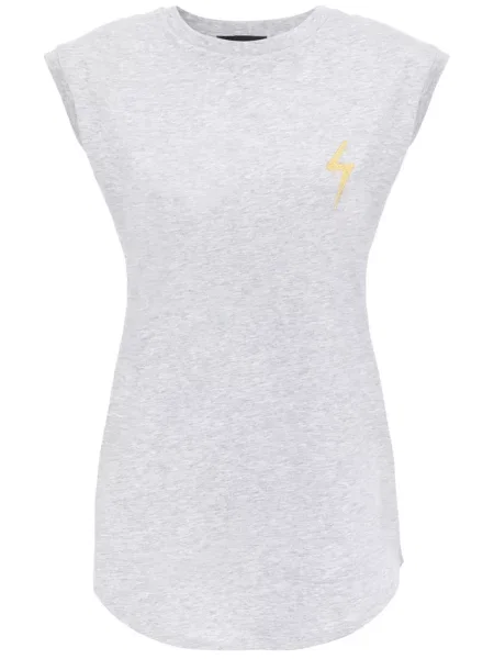 Top Giuseppe Zanotti cu broderie gri