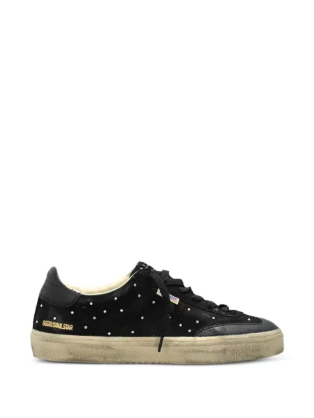 Top Golden Goose din piele de căprioară negru