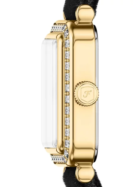 FOSSIL Ceas analogic RAQUEL / negru / transparent / alb auriu