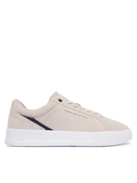 Tommy Hilfiger Superge Th Court Premium Suede Svetlo bež