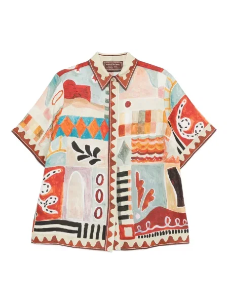 Koszula Alemais z nadrukiem w abstrakcyjne wzory