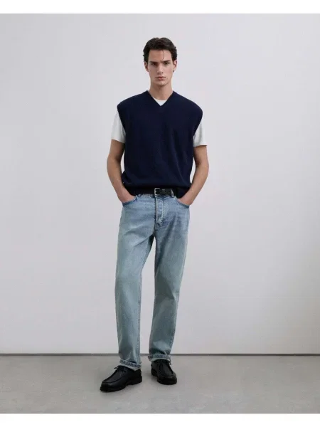 Scalpers Vestă bleumarin