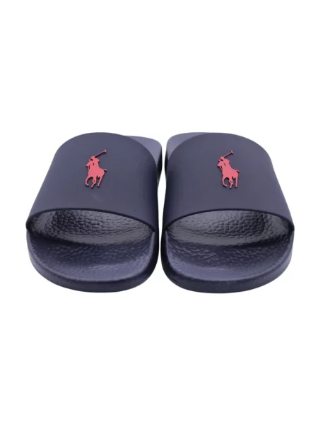 Polo Ralph Lauren Klapki Polo Slide Granatowy niebieska
