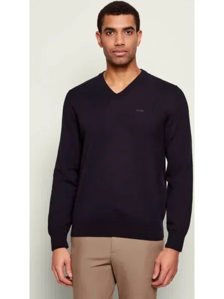 BOSS BLACK Pulover Upacello-L negru