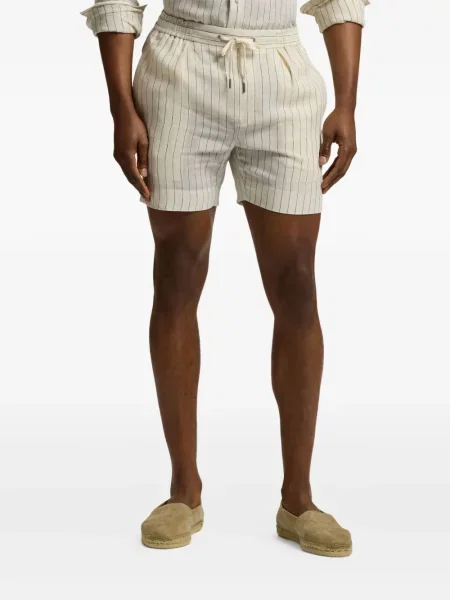 Pantaloni scurți Ralph Lauren Purple Label cu dungi violet