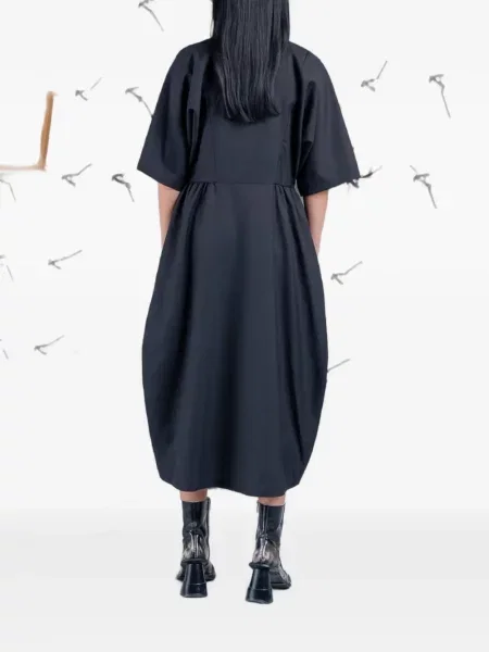 Scurt rochie Henrik Vibskov asimetrică negru