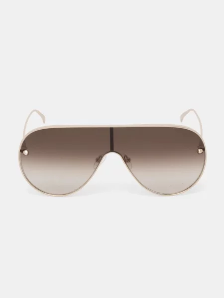 Okulary przeciwsłoneczne Alexander Mcqueen żółte