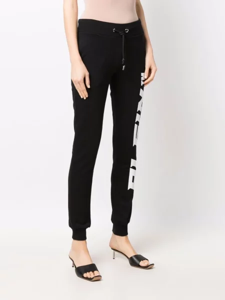 Joggery Philipp Plein z nadrukiem czarne