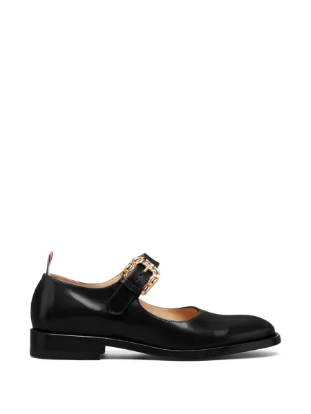 Pantofi loafer Thom Browne cu cataramă negru