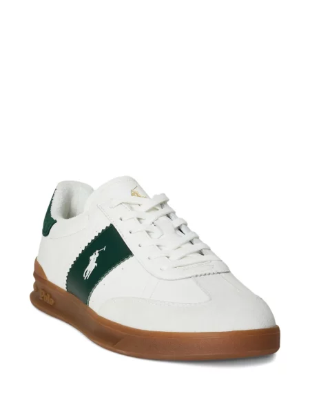 Μικρός κασκέτο Polo Ralph Lauren με χαμηλή μέση υφαίνω διαγωνίως πράσινο
