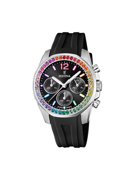 FESTINA Analogové hodinky Chronograph Boyfriend' černá