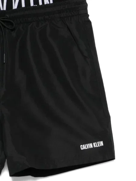 Slip de baie Calvin Klein cu autograf negru
