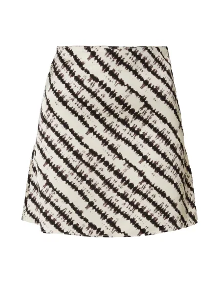 EDITED Fustă Rosana negru / natural alb