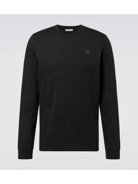 Tricou Moncler din jerseu negru