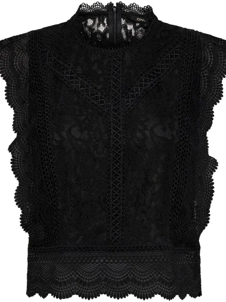 ONLY Bluză ONLKaro' negru