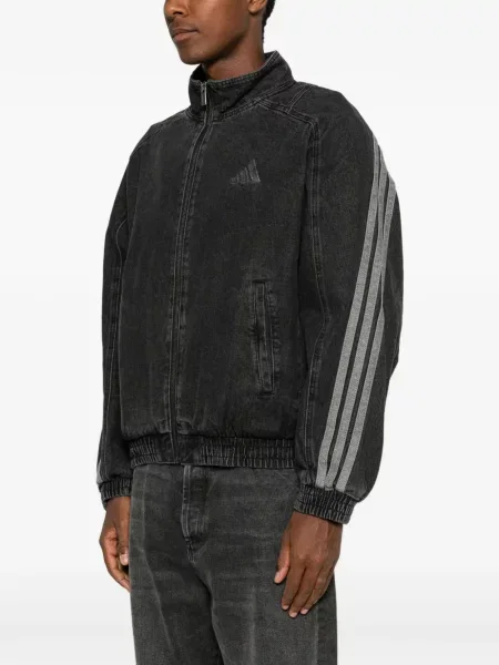 Geacă Adidas cu broderie din velur roz