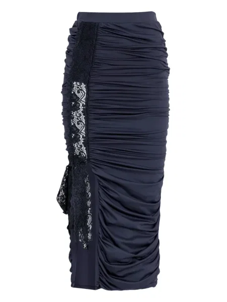 Fustă midi Lethicia Bronstein până la genunchi negru