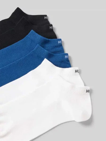 Skarpety do sneakersów z mieszanka bawełny w zestaw 6 par model AS UNI CC Hugo niebieskie