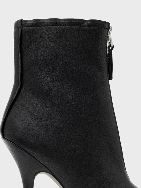 Кожаные ботильоны Allsaints черные