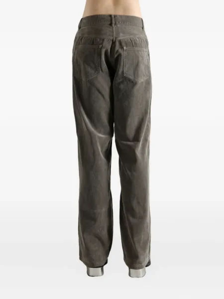 Pantaloni Auralee de catifea cord gri