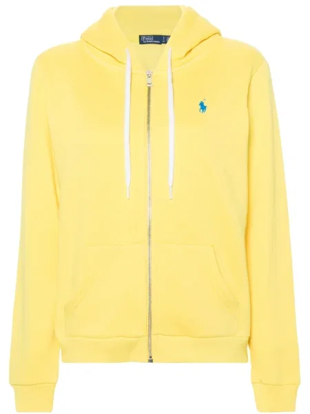 Костюм панталон Polo Ralph Lauren бродирани на цветя синьо