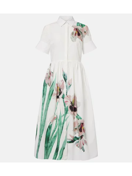 Rochie tip cămașă Erdem cu model floral